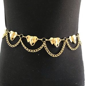 Gold elephant belt